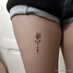 Интимное тату на фото - Tiny arrow tattoo near the groin style raw styl cacde a ba fbc _1_2_3 - 080224 tatufoto.com 494