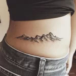 Интимное тату на фото - Tiny mountain range tattoo on the hip bone style a ec a afad fbafcaa - 080224 tatufoto.com 504