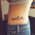 Интимное тату на фото - Tiny mountain range tattoo on the hip bone style a ec a afad fbafcaa _1_2 - 080224 tatufoto.com 506