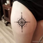 Интимное тату на фото - Vintage compass tattoo on the hip bone style raw fd bc ff df bcbfbd _1 - 080224 tatufoto.com 552