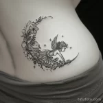 Интимное тату на фото - Whimsical fairy tattoo on the lower back style ra bbe ff d aec eadb _1_2_3 - 080224 tatufoto.com 562