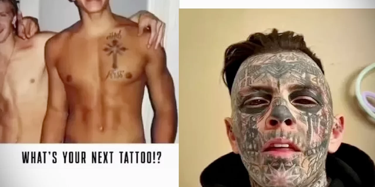 Квест Гуллифорд потратил на татуировки £ 55 000 – фото до и после