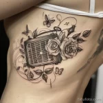 Татуировка про радио - Realistic sketch of a vintage radio set inked on the dd f bd bdddafe - 130224 tatufoto.com 095