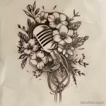 Татуировка про радио - Realistic tattoo concept of a radio microphone inter a bd acc fccbc _1 - 130224 tatufoto.com 100
