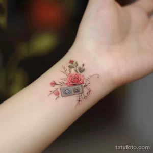 Татуировка про радио - Realistic tattoo concept on the slender wrist of a c eafb fd e acb cfbe - 130224 tatufoto.com 115