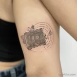 Татуировка про радио - Realistic tattoo design adorning the toned bicep of bacfe c a abb bfaef - 130224 tatufoto.com 116