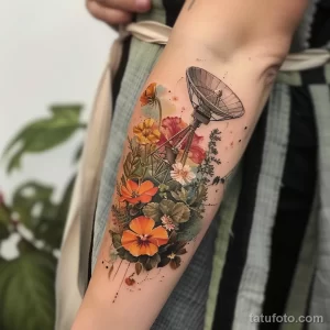 Татуировка про радио - Realistic tattoo design gracing the slender forearm baa e bafefd _1_2_3 - 130224 tatufoto.com 120