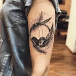 Татуировка про радио - Realistic tattoo design incorporating a radio antenn bd a a afaabcb _1_2_3 - 130224 tatufoto.com 124