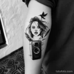 Татуировка про радио - Realistic tattoo design incorporating a radio antenn fda ccd bb a fed _1 - 130224 tatufoto.com 126