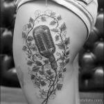 Татуировка про радио - Realistic tattoo design of a radio microphone intert deb dd be cbffc - 130224 tatufoto.com 130