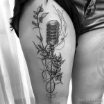 Татуировка про радио - Realistic tattoo design of a radio microphone intert deb dd be cbffc _1 - 130224 tatufoto.com 131