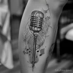 Татуировка про радио - Realistic tattoo design showcasing a retro microphon ebd a e eefcede - 130224 tatufoto.com 137
