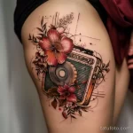 Татуировка про радио - Realistic tattoo example on the body of a beautiful adaec a b b ae - 130224 tatufoto.com 139
