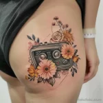Татуировка про радио - Realistic tattoo example on the body of a beautiful adaec a b b ae _1 - 130224 tatufoto.com 140