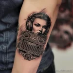 Татуировка про радио - Realistic tattoo idea showcasing a retro radio set a f ebf f ba bdfcf - 130224 tatufoto.com 162