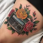Татуировка про радио - Realistic tattoo inspiration with a vintage radio se dab de b faff - 130224 tatufoto.com 185