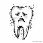 Татуировки с рисунком зуба или про стоматологию - TATTOO DRAWING of a wisdom tooth with a wise face c a dd a bcfb - 120224 tatufoto.com 158