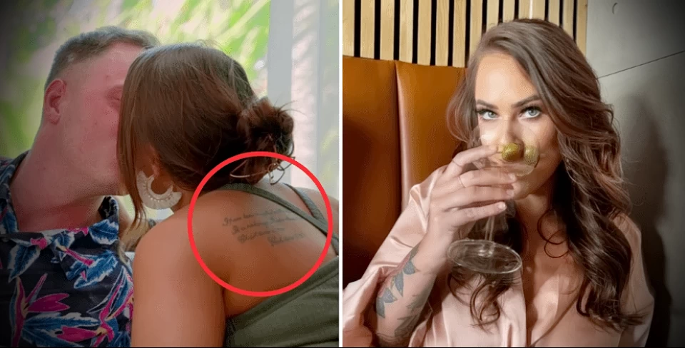Челси — Звезда шоу «Любовь вслепую» и ее текстовая татуировка на лопатке