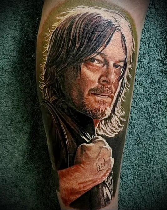 Daryl Dixon from The Walking Dead tattoo 1 - 180624 tatufoto.com 001