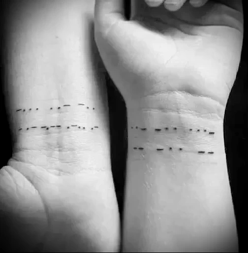 Татуировки с азбукой Морзе - 210724 tatufoto.com 006