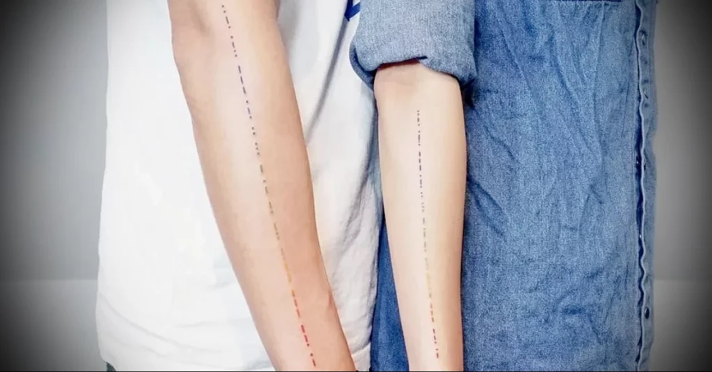Татуировки с азбукой Морзе - 210724 tatufoto.com 009