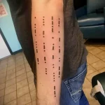 Татуировки с азбукой Морзе - 210724 tatufoto.com 019