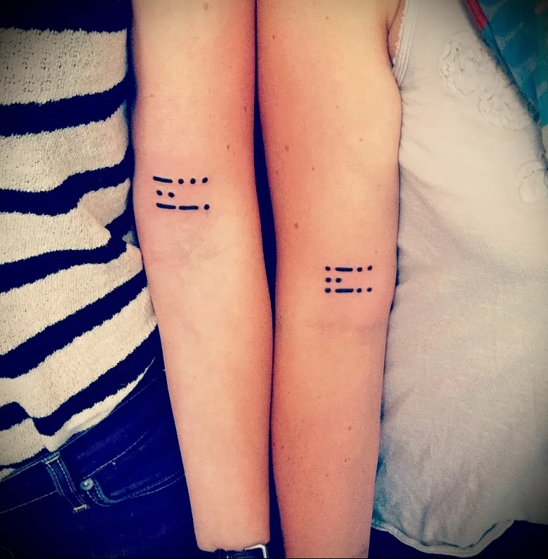Татуировки с азбукой Морзе - 210724 tatufoto.com 024