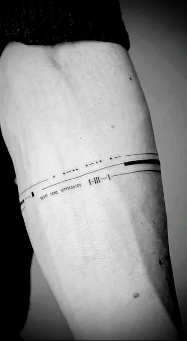 Татуировки с азбукой Морзе - 210724 tatufoto.com 052