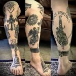 Голень и ступни тату 7 - 230824 tatufoto.com 06
