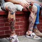 Голень и ступни тату 8 - 230824 tatufoto.com 07