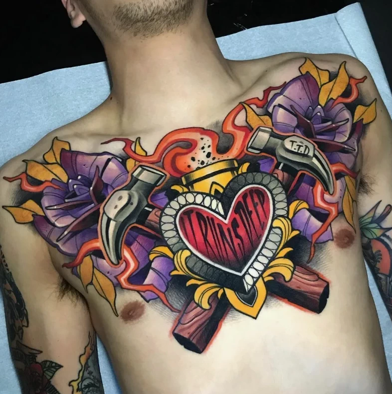 Ньюскул (New School) тату 2 - 190824 tatufoto.com 29