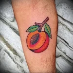 Пример рисунка татуировки с абрикосом - 210824 tatufoto.com 02