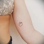 Пример рисунка татуировки с абрикосом - 210824 tatufoto.com 05