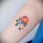 Пример рисунка татуировки с абрикосом - 210824 tatufoto.com 06