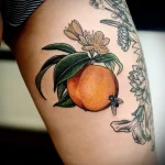 Пример рисунка татуировки с абрикосом - 210824 tatufoto.com 07
