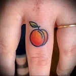 Пример рисунка татуировки с абрикосом - 210824 tatufoto.com 09