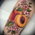 Пример рисунка татуировки с абрикосом - 210824 tatufoto.com 12