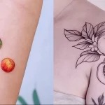 Пример рисунка татуировки с абрикосом - 210824 tatufoto.com 14