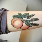 Пример рисунка татуировки с абрикосом - 210824 tatufoto.com 18