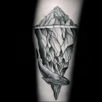 Пример рисунка татуировки с айсбергом - 210824 tatufoto.com 14
