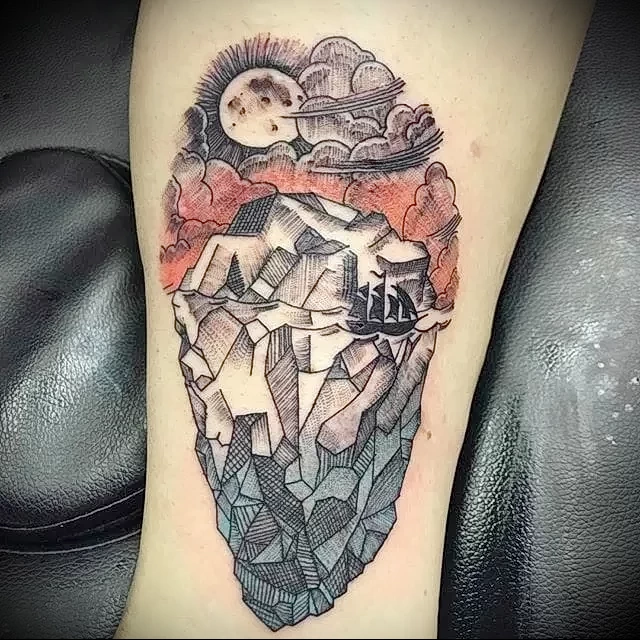 Пример рисунка татуировки с айсбергом - 210824 tatufoto.com 30