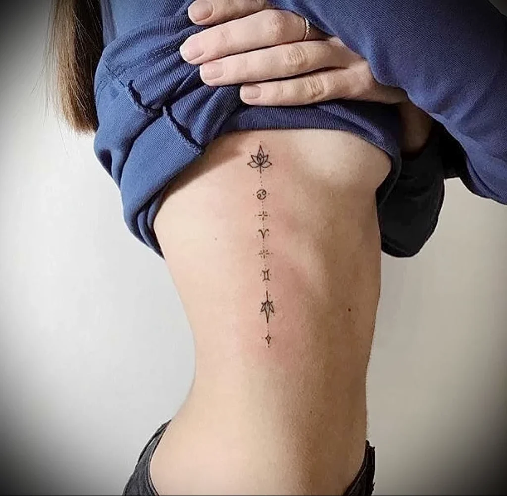 Рёбра и боковая часть туловища тату 2 - 230824 tatufoto.com 28