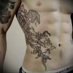 Рёбра и боковая часть туловища тату 5 - 230824 tatufoto.com 31