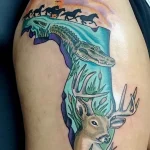 Фото пример рисунка тату с аллигатором - 090924 tatufoto.com 04