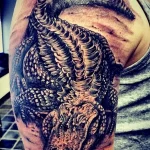 Фото пример рисунка тату с аллигатором - 090924 tatufoto.com 07
