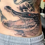 Фото пример рисунка тату с аллигатором - 090924 tatufoto.com 09
