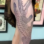 Фото пример рисунка тату с аллигатором - 090924 tatufoto.com 11