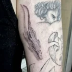 Фото пример рисунка тату с аллигатором - 090924 tatufoto.com 12