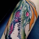 Фото пример рисунка тату с аллигатором - 090924 tatufoto.com 18
