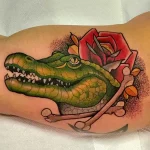 Фото пример рисунка тату с аллигатором - 090924 tatufoto.com 23